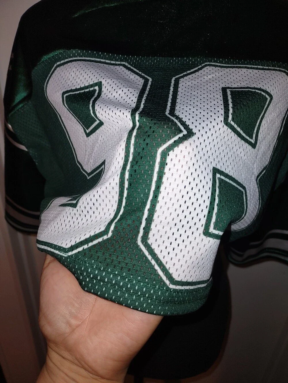 Y2K Streetwear Green Football Crop Jersey